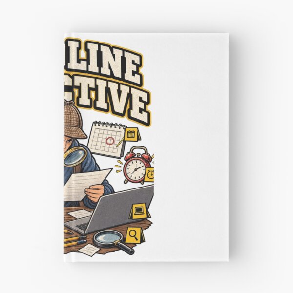 Item preview, Deadline Detective – Funny College Student Study Humor designed and sold by Print-Mingle01.