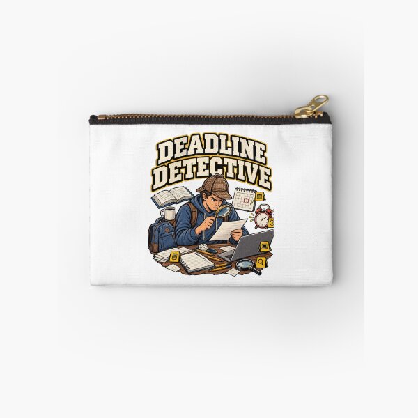 Item preview, Deadline Detective – Funny College Student Study Humor designed and sold by Print-Mingle01.