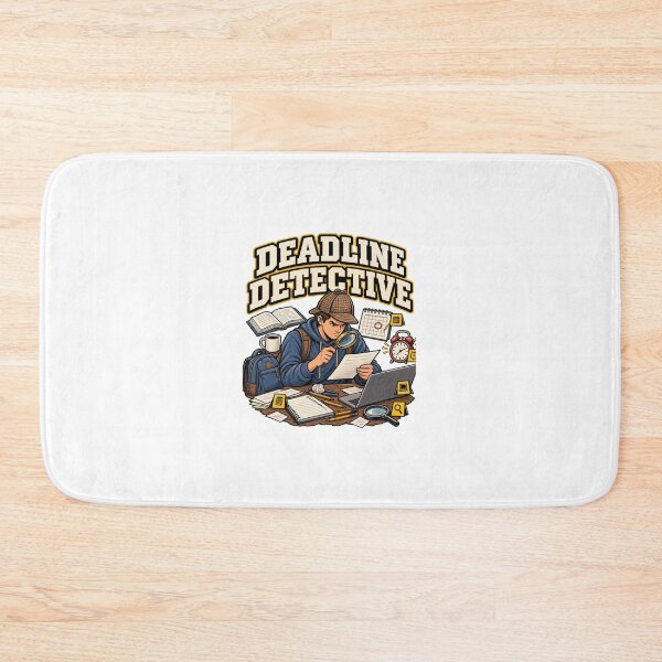 Item preview, Deadline Detective – Funny College Student Study Humor designed and sold by Print-Mingle01.