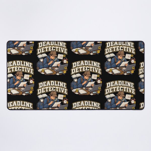 Item preview, Deadline Detective – Funny College Student Study Humor designed and sold by Print-Mingle01.