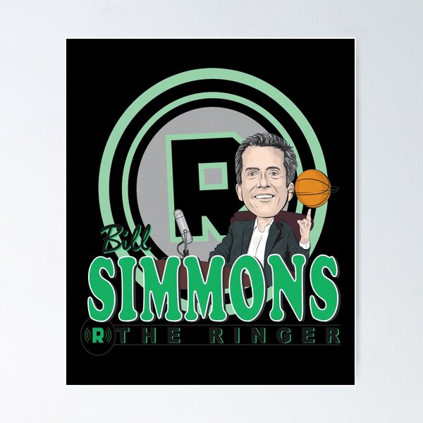 Artikelvorschau, Bill Simmons, Podcast-Moderator und Karikaturist entworfen und verkauft von MavisMante.