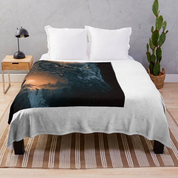 Item preview, Majestic Owl Forest Waterfall Night Sky Art designed and sold by NicolasGlowArt.