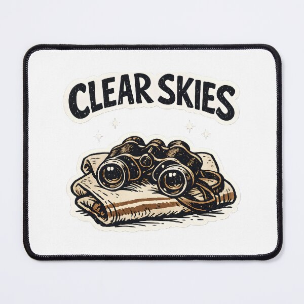 Item preview, Clear Skies Stargazing Binoculars Astronomy T-Shirt designed and sold by Naviora.