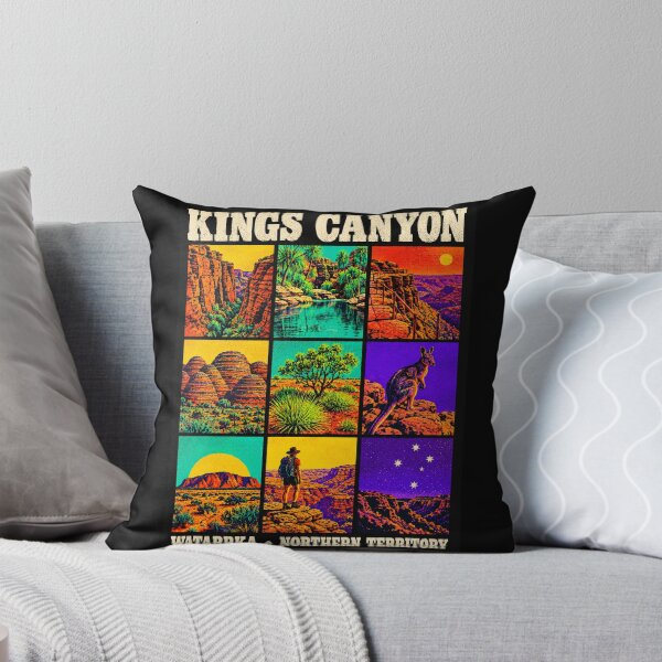 Item preview, Kings Canyon Watarrka National Park Retro Travel Lost City Wallaby Northern Territory Red Centre designed and sold by Yellowriversss.
