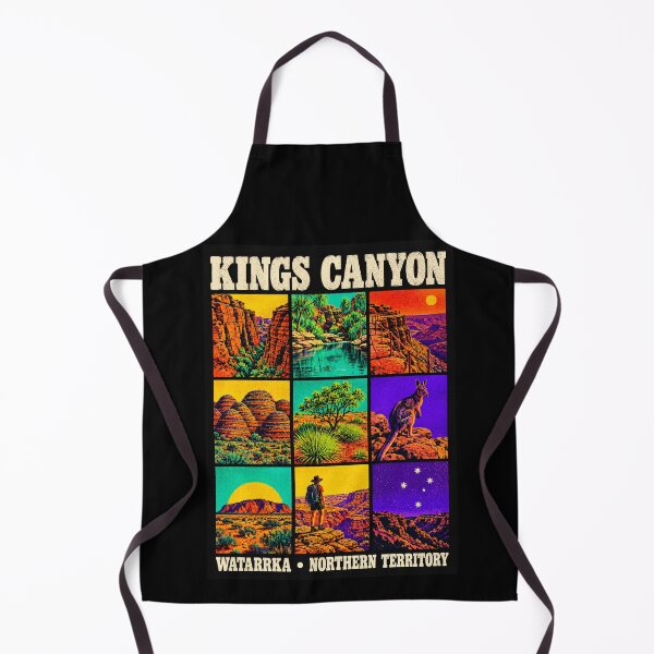 Item preview, Kings Canyon Watarrka National Park Retro Travel Lost City Wallaby Northern Territory Red Centre designed and sold by Yellowriversss.
