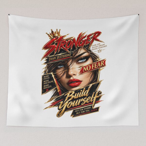 Item preview, Stronger Than Yesterday No Fear Build Yourself designed and sold by KLERIKSTORE.