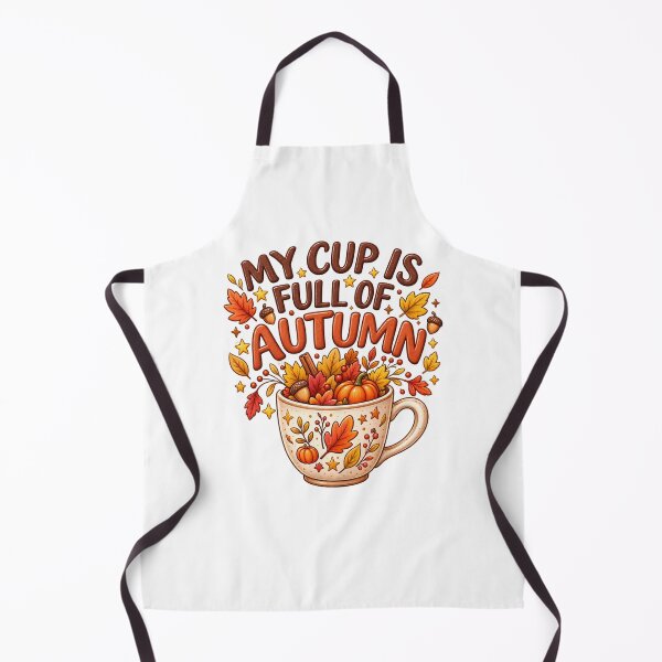 Item preview, MY CUP IS FULL OF AUTUMN  with cup that is filled with fall/autumn elements. designed and sold by ZANU creativity.
