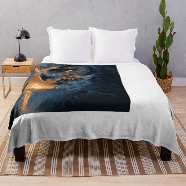 Item preview, Majestic Owl Forest Night Sky Waterfall Art designed and sold by NicolasGlowArt.