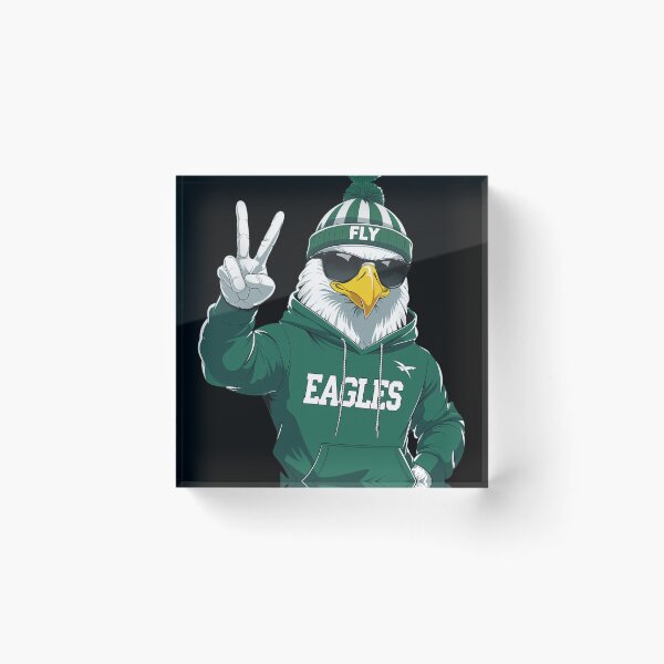 Item preview, Cool Bird Mascot Peace Sign Green White designed and sold by MavisMante.
