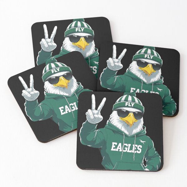 Item preview, Cool Bird Mascot Peace Sign Green White designed and sold by MavisMante.