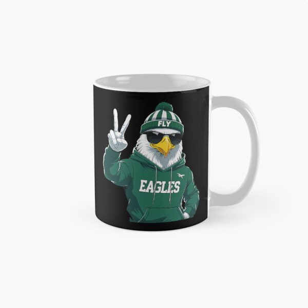 Item preview, Cool Bird Mascot Peace Sign Green White designed and sold by MavisMante.