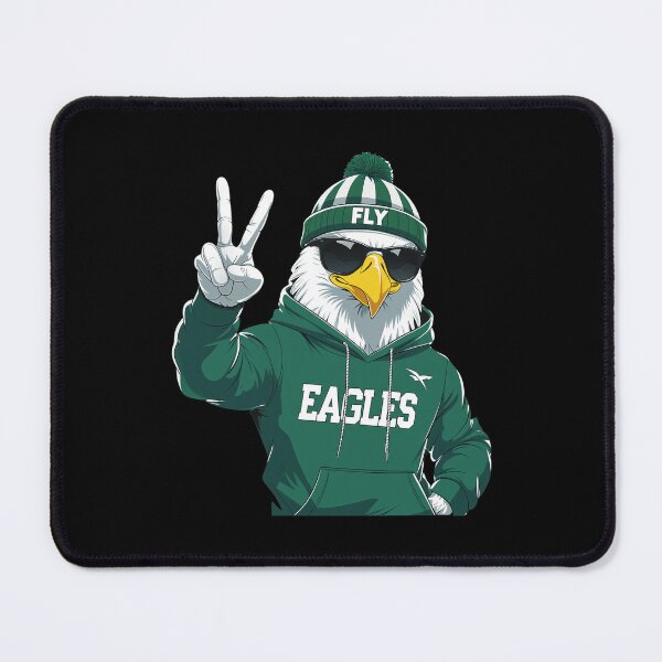 Item preview, Cool Bird Mascot Peace Sign Green White designed and sold by MavisMante.