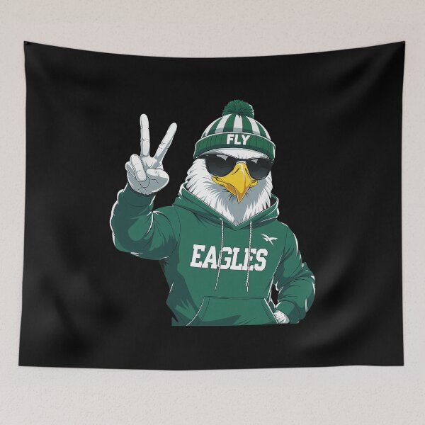 Item preview, Cool Bird Mascot Peace Sign Green White designed and sold by MavisMante.