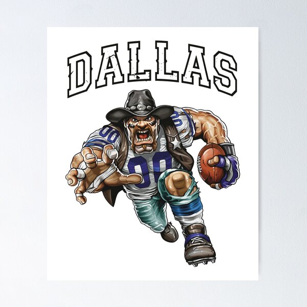 Item preview, Dallas Football Cowboy Beast Mascot designed and sold by MavisMante.