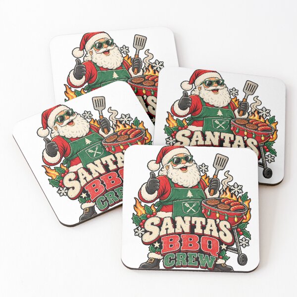 Item preview, Funny Christmas BBQ Santa Design designed and sold by Neverend Designs.