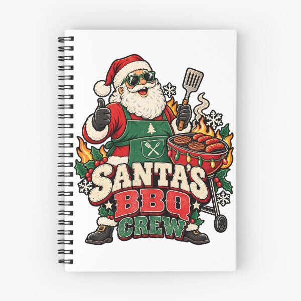 Item preview, Funny Christmas BBQ Santa Design designed and sold by Neverend Designs.