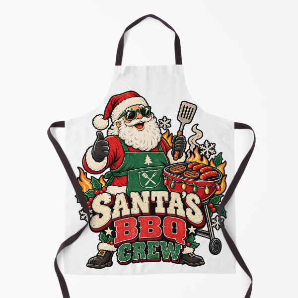 Item preview, Funny Christmas BBQ Santa Design designed and sold by Neverend Designs.