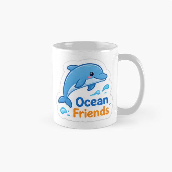 Item preview, Cute Dolphin Ocean Friends Marine Life designed and sold by LearnFunStore.