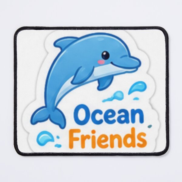 Item preview, Cute Dolphin Ocean Friends Marine Life designed and sold by LearnFunStore.