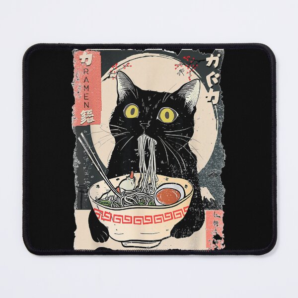 Item preview, Kawaii Cat Eating Ramen Noodles Funny Anime Gift Girls Teens designed and sold by NgumohaLanke.