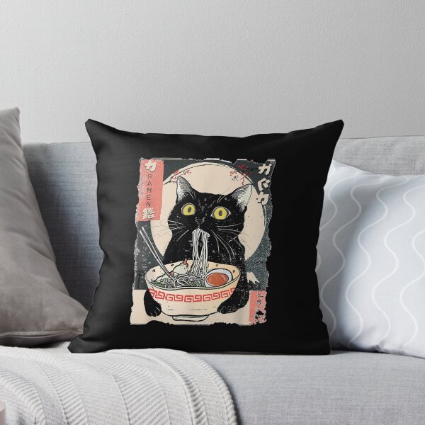 Item preview, Kawaii Cat Eating Ramen Noodles Funny Anime Gift Girls Teens designed and sold by NgumohaLanke.