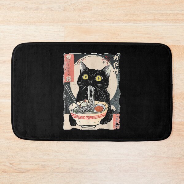 Item preview, Kawaii Cat Eating Ramen Noodles Funny Anime Gift Girls Teens designed and sold by NgumohaLanke.