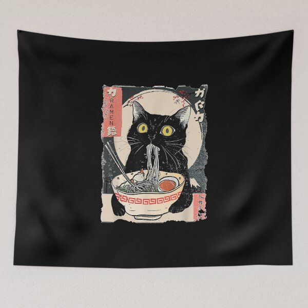 Item preview, Kawaii Cat Eating Ramen Noodles Funny Anime Gift Girls Teens designed and sold by NgumohaLanke.