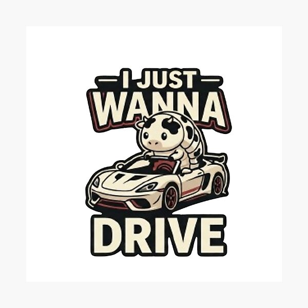 Item preview, dairy cow isopod -cow driving a car -car lovers -cars -cute cow-cartoon animal-cow lovers designed and sold by heroes-one.