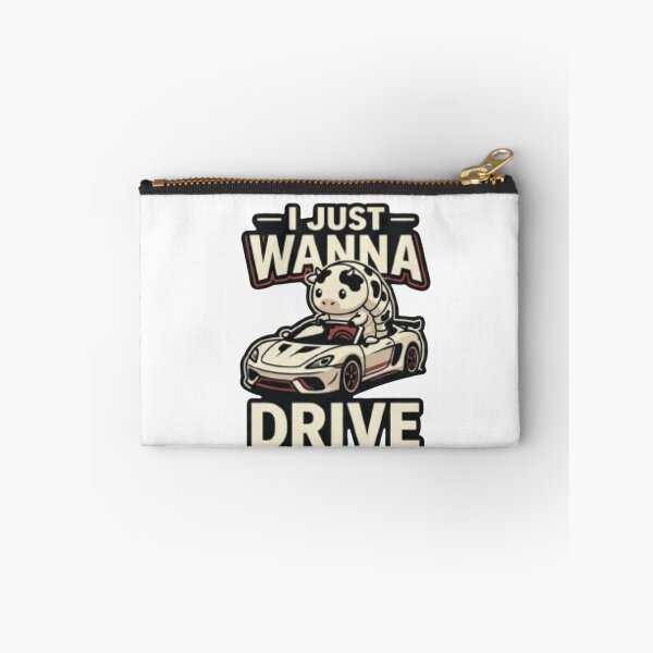 Item preview, dairy cow isopod -cow driving a car -car lovers -cars -cute cow-cartoon animal-cow lovers designed and sold by heroes-one.