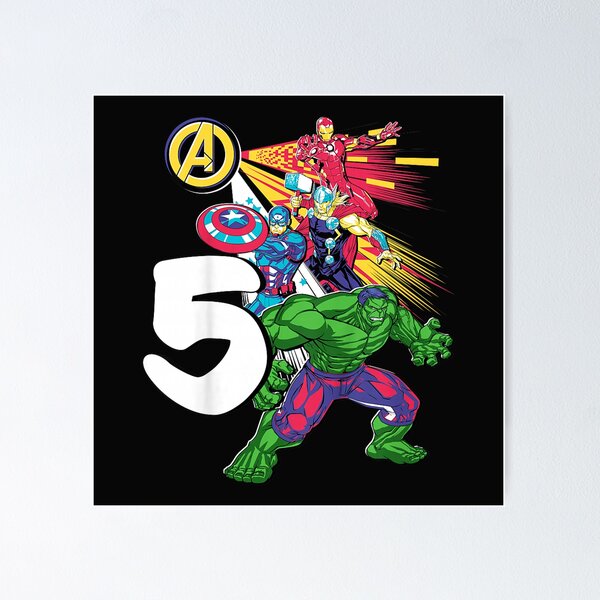 Item preview, Marvelzz Super Heroes Avengersss 5 Year Old Fifth Birthday designed and sold by deepbsimran.