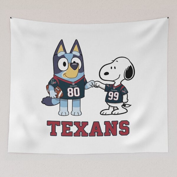 Item preview, Bluey And Snoopy Houston Football Buddies designed and sold by DamianRoy88.