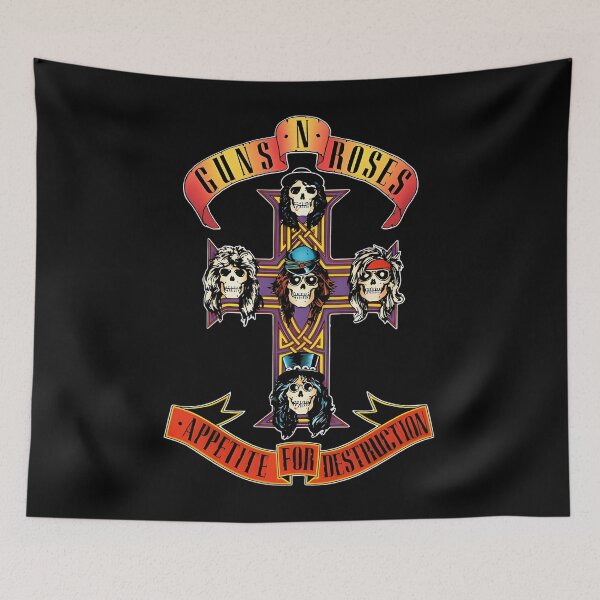 Item preview, Guns N_ Roses Appetite For Destruction Cross T-Shirt designed and sold by toniafelj7.
