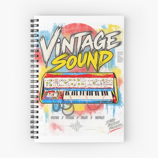Item preview, Vintage Sound – Colorful Analog Synth Patch Art designed and sold by NicolaDudich.