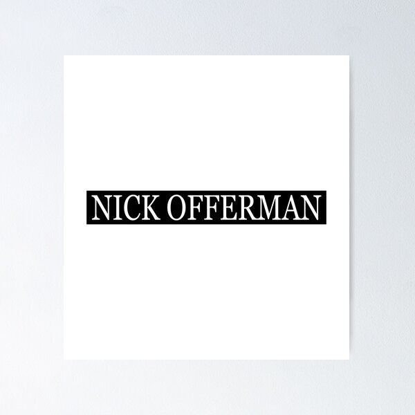 Item preview, Nick Offerman Name Text Art Design designed and sold by IRON WINGS /USAF.