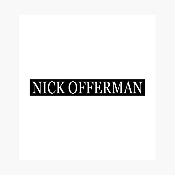 Item preview, Nick Offerman Name Text Art Design designed and sold by IRON WINGS /USAF.