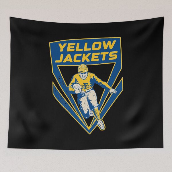 Item preview, Yellow Jackets Vintage Football Crest designed and sold by MavisMante.