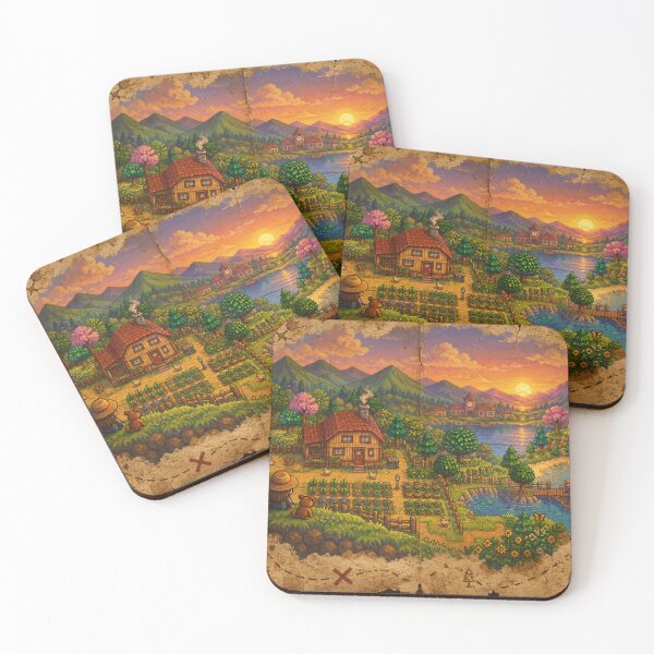 Item preview, Stardew Valley treasure Map designed and sold by FeelTheDrawing.