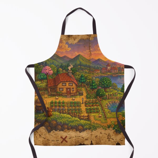 Item preview, Stardew Valley treasure Map designed and sold by FeelTheDrawing.