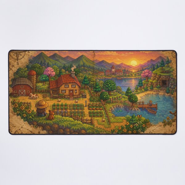 Item preview, Stardew Valley treasure Map designed and sold by FeelTheDrawing.