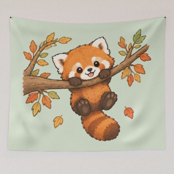 Item preview, Hanging Out Red Panda designed and sold by MellowMunchkins.