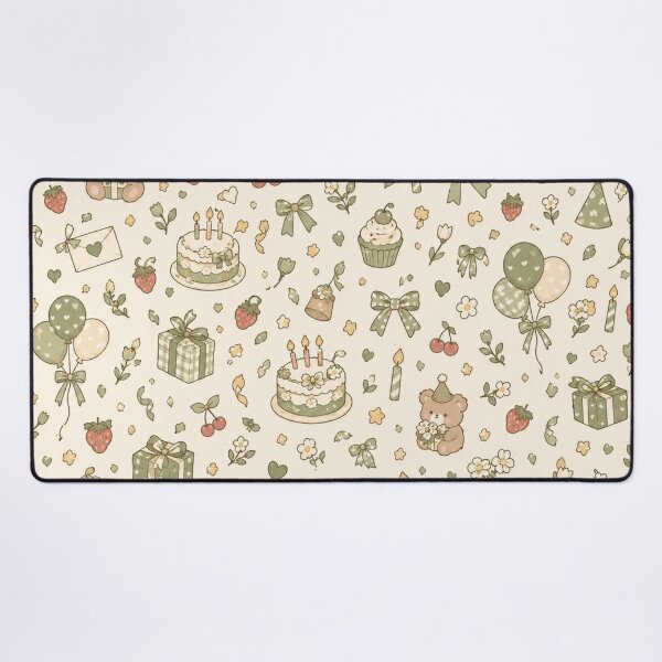 Item preview, Cute Pastel Birthday Party Seamless Pattern designed and sold by ellinnur.