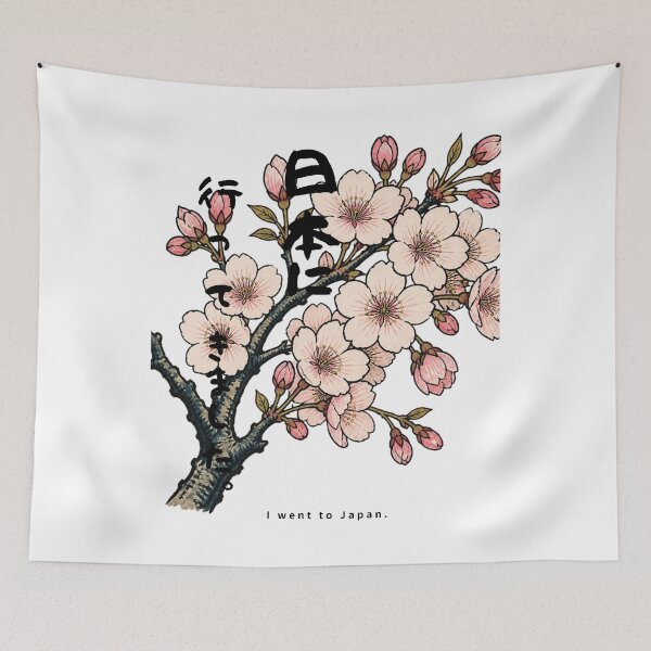 Item preview, I Went to Japan | Ukiyo-e Sakura | Japanese Design designed and sold by JapanMemoir.