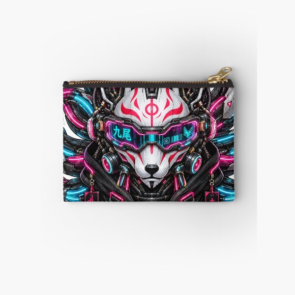 Item preview, Techwear Oni Cyber Fox Kitsune Mask Art designed and sold by RiteshCenter .