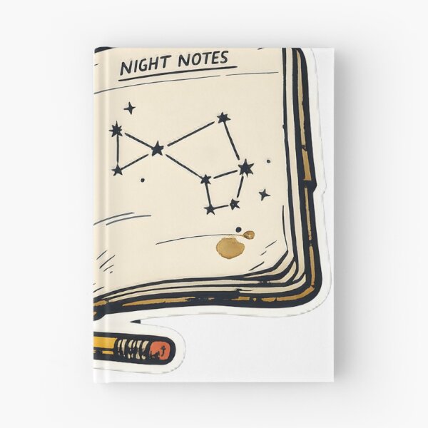 Item preview, Night Notes Astronomy Notebook Stargazer T-Shirt designed and sold by Naviora.