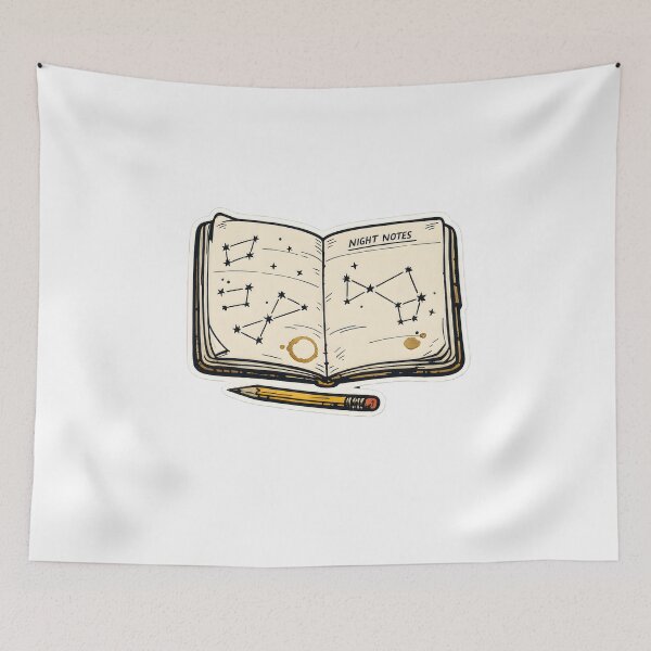 Item preview, Night Notes Astronomy Notebook Stargazer T-Shirt designed and sold by Naviora.