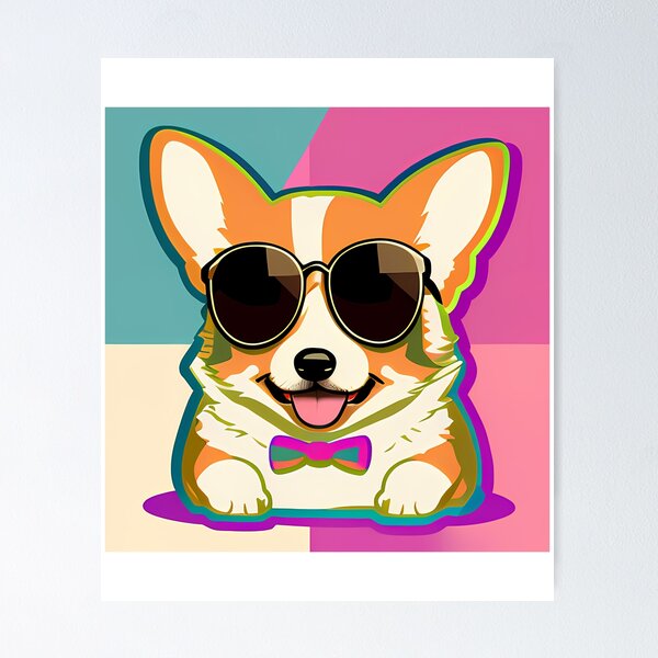 Item preview, Cute Corgi With Sunglasses designed and sold by uyndonG-rey.