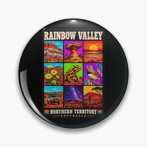 Item preview, Rainbow Valley Northern Territory Retro Travel Red Centre Alice Springs Australia designed and sold by Yellowriversss.