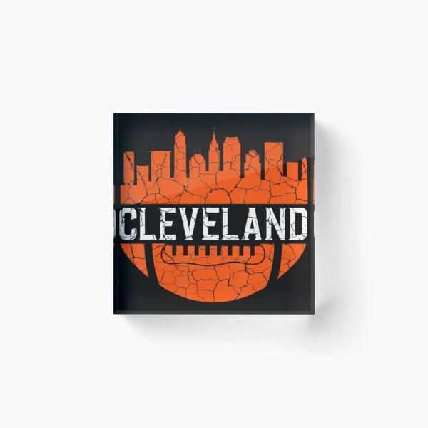 Item preview, Downtown Ohio Cleveland Skyline Football designed and sold by Artsy Pies.