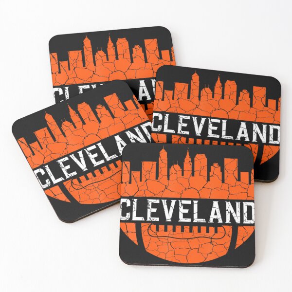 Item preview, Downtown Ohio Cleveland Skyline Football designed and sold by Artsy Pies.
