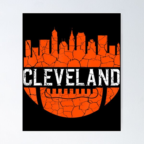 Item preview, Downtown Ohio Cleveland Skyline Football designed and sold by Artsy Pies.